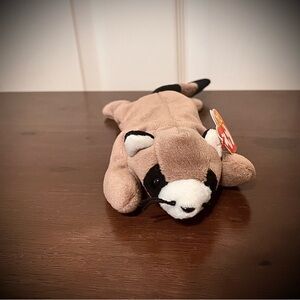 Ty Brown and Black Stuffed Raccoon